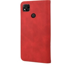 Zunhai Xiaomi Redmi 10A Kırmızı Için Cilt Fe Deri Telefon Kılıfı (Yurt Dışından)