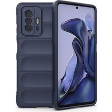 Zunhai Xiaomi Için Sihirli Shid Tpu + Flann Telefon Kılıfı 11T Koyu Mavi (Yurt Dışından)