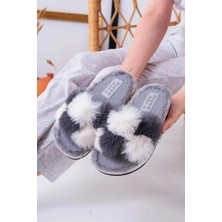 Altuvateks Tüylü Peluş Kadın Ev Terliği