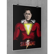 Shazam Poster 45X60CM Afiş - Kalın Poster Kağıdı Dijital Baskı