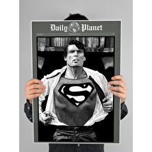 Superman Poster 60X90CM Afiş - Kalın Poster Kağıdı Dijital Baskı