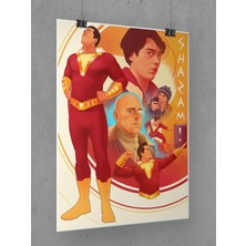 Shazam Poster 45X60CM Afiş - Kalın Poster Kağıdı Dijital Baskı