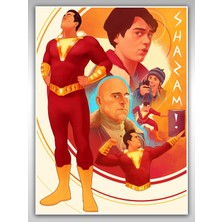 Shazam Poster 45X60CM Afiş - Kalın Poster Kağıdı Dijital Baskı