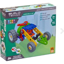 Build Technic Set, 63 Parça Tak-Sök Ralli Arabası Block Yapı Seti