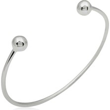 Stil Love ​Gümüş Ayarlanabilir Toplu Bilezik