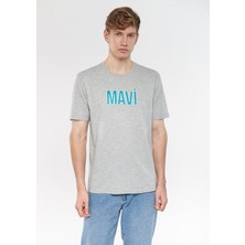 Mavi Erkek Mavi Logo Baskılı Gri Tişört 066842-80196