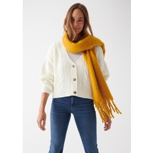 Mavi Kadın Düğmeli Beyaz Hırka 1710130-81964