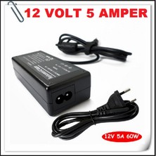 Ata Elektronik Maple E340 Uyumlu 12 Volt 5 Amper Adaptör Şarj Cihazı M4213 Uyumlu Adaptör 12V 5A  - 5.5mm 2.5mm