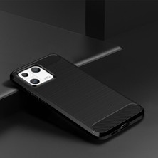 Microcase Xiaomi Mi 13 Global Brushed Carbon Fiber Silikon Kılıf - Siyah AL3332