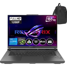 Asus Rog Strix G16 13. Nesil Intel I7-13650HX 64GB Ddr5 Ram 2tb SSD 8gb RTX4060 16 Inç Fhd+ 165Hz Freedos Taşınabilir Bilgisayar BMG614JVN315709+ZETTAÇANTA