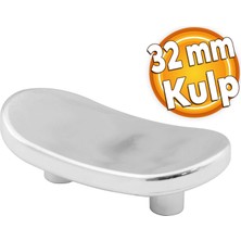 Trend Düğme Mobilya Çekmece Dolap Kapak Kulpu Kulbu Plastik Krom Kulp 32 mm