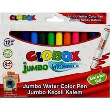 Globox Jumbo Yıkanabilir Keçeli Kalem 12'li