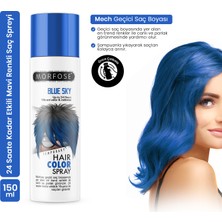 Morfose Hair Color Spray 150ml Blue Sky Renkli Saç Spreyi