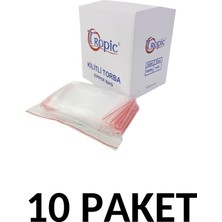 Yakutsan Tropic 10 Paket Kilitli Torba Kilitli Poşet 5x5 cm (2000 Li)