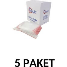 Tropic 5 Paket Kilitli Naylon  Torba  15X18  Kilitli Poşet (600LÜ)