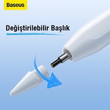 Baseus 125MAH Yedek Başlık Kablosuz Şarjlı iPad Dokunmatik Kalem iPad Pro 12.9 Kalem Tablet Çizim Kalemi