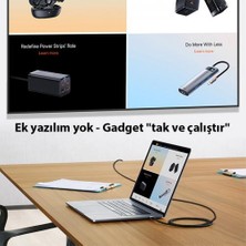 Baseus 2mt 4K 60Hz Type C HDMI Dönüştücü 60Hz Yüksek Çözünürlüklü Görüntü Kablosu 4K HDMI Çevirici