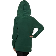 Armadillos Kapüşonlu Kadın Polar Eldivenli Detaylı Bayan Polar Sweatshirt