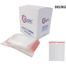 Tropic 24 Paket Askılı Delikli Kilitli Torba Kilitli Poşet 5x5 cm (2000 Li)