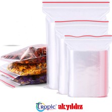 Yakutsan Tropic 20 Paket Askılı Delikli Kilitli Torba Kilitli Poşet 5x5 cm (2000 Li)