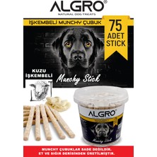 Algro Kuzu Işkembeli Munchy Stick Çiğnemelik Yenilebilir 75 Adet / Kova Ambalaj