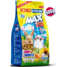 Kıkı Excellent Kemirgen Max Menu Baby Rabbits Yavru Tavşan Yemi 500 Gr. KG303