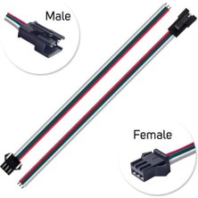 Dora Led 3 Pin Jst Sm Kablo Dişi-Erkek Takım (5 Adet)