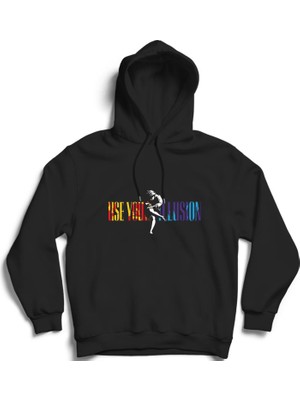 The Fame Guns N' Roses, Use Your Illision, Rock Metal Kapüşonlu Sweatshirt Hoodie