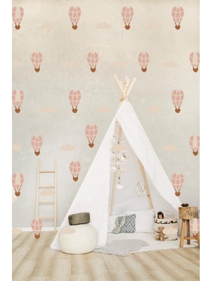 Lizpo Decor Balon ve Bulut Softduvar Sticker, Bebek ve Çocuk Odası Dekoratif Duvar Çıkartması