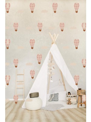 Lizpo Decor Balon ve Bulut Softduvar Sticker, Bebek ve Çocuk Odası Dekoratif Duvar Çıkartması