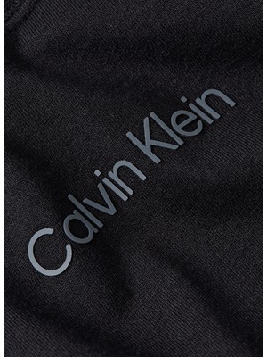 Calvin Klein Bisiklet Yaka Düz Siyah Kadın T-Shirt 00GWS3K104 Pw - Ss T-Shirt (Relaxed