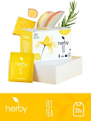 Herby Fit Tea 20 Adet Elma Sirkeli Ananaslı Bitki Çayı Ferahlatıcı Lezzet ve Özellikler