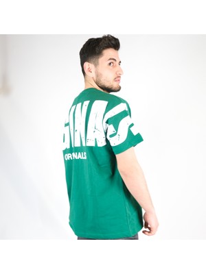 Jizyway Originals Baskılı Oversize Yeşil T-Shirt