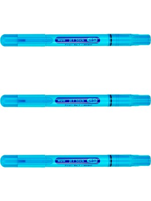 Dong-A Jet Stick Slim Fosforlu Kalem Mavi 3’lü