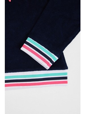 Katia & Bony Kadın Unicorn Havlu Sweatshirt Lacivert