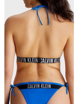 Calvin Klein Logo Bantlı Çıkarılabilir Dolgulu Üçgen Bikini Üstü KW0KW01963C4X Bayan Bikini Üstü KW0KW01963 C4X