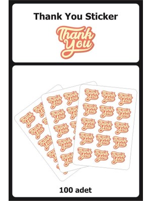 Lizpo Decor Thank You Sticker Etiket 7
