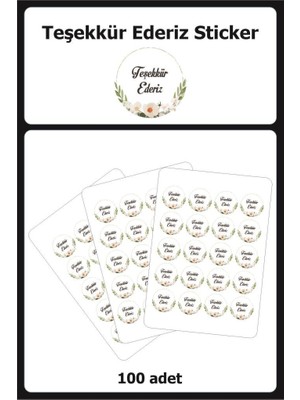 Lizpo Decor Thank You Sticker Etiket 9