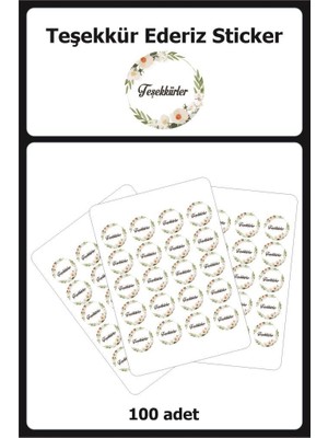 Lizpo Decor Thank You Sticker Etiket 11