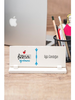 Hediye Dükkanı Müzik Öğretmenine Hediye Taş Masa Isimliği
