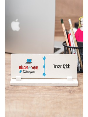 Hediye Dükkanı Bilgisayar Teknisyenine Hediye Taş Masa Isimliği