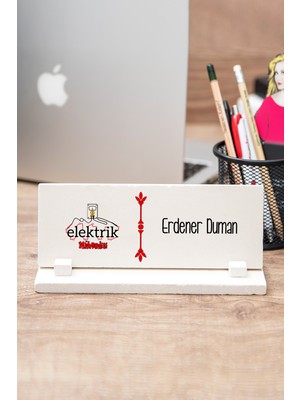 Hediye Dükkanı Elektrik Mühendisine Hediye Taş Masa Isimliği