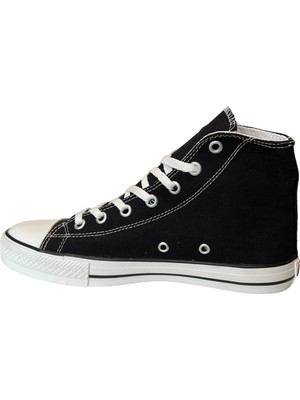 Jump M.p 1841 Siyah Beyaz Converse Hıgh Unıseks Sneaker Ayakkabı