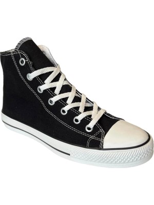 Jump M.p 1841 Siyah Beyaz Converse Hıgh Unıseks Sneaker Ayakkabı