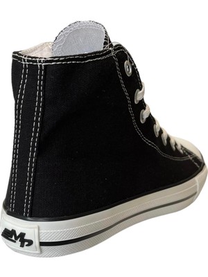 Jump M.p 1841 Siyah Beyaz Converse Hıgh Unıseks Sneaker Ayakkabı