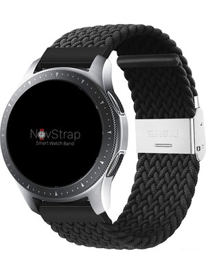Novstrap Samsung Gear S3 Frontier-Classic ile Uyumlu Kordon Kayış (22MM) Flexible Elastik Örgü Kayış