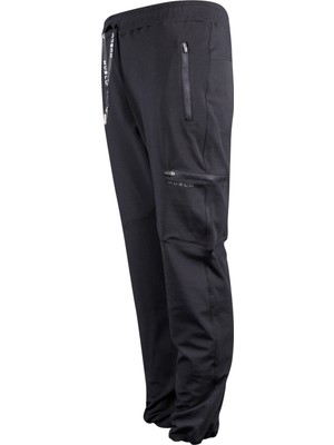 Huğlu Outdoor 3 Cepli Siyah Parçalı Eşofman Alt10