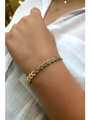 Pier Gümüş Zirkon Taşlı Ithal Gümüş Bileklik