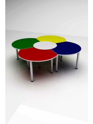 3G Tasarım Anaokulu Papatya Çiçek Masa Q160