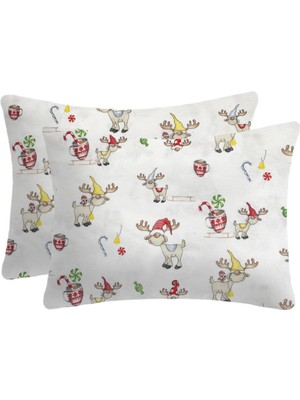 Lief Home Flanel ( Pazen ) Fermuarlı Bebek Yastık Kılıfı | 35X45 ( 2 Adet )